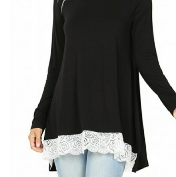 SALE Lace trimmed Tunic - Picture 2 of 3